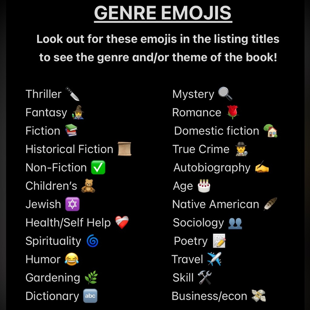 GENRE EMOJIS